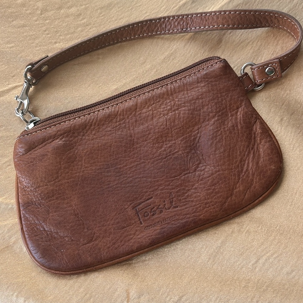 Multicolor Genuine Leather Patchwork Wristlet By … - image 2